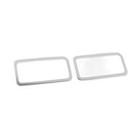 DEMULAX Rear Reading Light Decorative Frame, for Tayron, Interior Stainless Steel Patch Protection Front Dome Light Decorative Cover(Silver)
