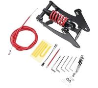 DEMULAX Rear Shock Absorber, for Electric Scooter, for Xiaomi, for M365 1S Pro1 Pro2 Steel Suspension Replacement Black Scooter Front Suspension