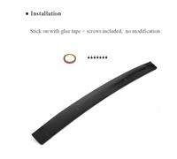 DEMULAX Rear Spoiler, for DODGE, for Challenger 2008-2014 Trunk Boot Wing Lip Painted With Black ABS Rear Roof Spoiler(Black ABS)
