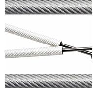 DEMULAX Rear Tailgate Dampers, for Alfa Romeo, RZ Convertible 1992-1994 Lift Support Struts Trunk Boot Shock Spring Back Stay Prop Rod Bonnet Strut(Silver carbon fiber)