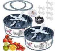 DEMULAX Replacement For 600W 900W Blender Blade Parts Blender Including Extractor Blade Gasket Shock Pad And Gear Blender Replacement Lid