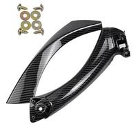 DEMULAX Right Left Side Inner Front Door Panel Handle Pull Trim+Cover, for BMW, E90 E91 3 Series Car Interior Accessories 51417230849 51416971289 Car Door Handle Interior(Carbon Fiber-Left)