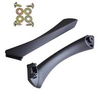 DEMULAX Right Left Side Inner Front Door Panel Handle Pull Trim+Cover, for BMW, E90 E91 3 Series Car Interior Accessories 51417230849 51416971289 Car Door Handle Interior(Black-2pcs-Left)