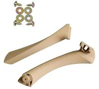 DEMULAX Right Left Side Inner Front Door Panel Handle Pull Trim+Cover, for BMW, E90 E91 3 Series Car Interior Accessories 51417230849 51416971289 Car Door Handle Interior(Beige-2pcs-Right)