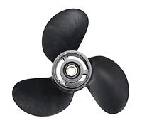 DEMULAX Ship Engine Outboard Propeller Aluminum Alloy 3-Bladed Rotary Paddle 3B2W64517-1 8.5X9 Boat, for Tohatsu, for NISSAN, 8-9.8Hp Boat Propeller Replacement
