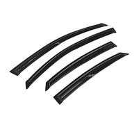 DEMULAX Side Window Deflectors Black Weather Shield Visor Sun Rain Guards, for Solaris Ll Sd 2017 2018 2019 2020 2021 Car Rear Window Roof Spoiler