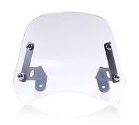 DEMULAX Smoke Black Clear Front Windshield Headlight Protector Windscreen Wind Deflector Motorcycle Leoncino 250 Motorcycle Windscreen(Clear)