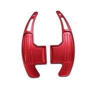 DEMULAX Steering Wheel Shift Paddles Extension Shifters Gear Kit, for Ford, for Mustang, 2015 2016 2017 2018 2019 Aluminum Carbon Fiber Gear Shift Paddle(Red)