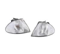 DEMULAX Turn Signal Light, for, for 3 Series E46 Sedan 1999 2000 2001 Front Turn Signal Indicator Corner Light Housing Without Bulb Side Mirror Turn Light Car Turn Signal Light(BLACK WHITE)