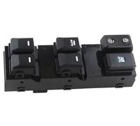DEMULAX window lift switch key Window Regulator Switch, for Kia, for Sportage 2011 2012 2013 2014 2015 2016 Front Left Glass Lift Control Button Master 93570-3W600WK(BLACK AUTO)