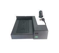 DEMULAX Wireless Charger Phone Stand, for, for Mercedes-Benz, GLC C Class C180 C200 W205 Water Cup Holder AMG C43 C63 Car Fast Charging Plate(For C180 C200 W205)