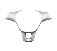 DEMUR Car Steering Wheel Cover ABS Chrome Trim Decoration Sticker for VW for Golf 7 GTI MK7 Polo 2014 2015 for Jetta MK6 2015 Stickers Tirms (Color : Matt Silver)