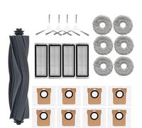 DEMUR For Dreame Bot L20 Ultra / X20 Pro Accessories Main Side Brush Hepa Filter Mop Dust Bag Robot Vacuum Cleaner Replacement Parts Vacuum Brushes (Size : 23pcs-01)