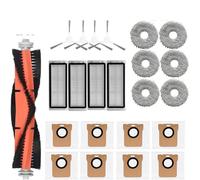 DEMUR For Dreame Bot L20 Ultra / X20 Pro Accessories Main Side Brush Hepa Filter Mop Dust Bag Robot Vacuum Cleaner Replacement Parts Vacuum Brushes (Size : 23pcs)