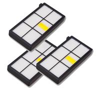 DEMUR For IRobot Roomba 960 900 891 800 Series Accessories Spare Parts Vacuum Cleaner Replenishment Kit Rubber Side Brush HEPA FILTER Vacuum Brushes (Size : 3PCS HEPA Filter)