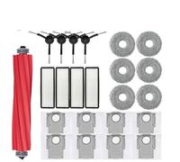 DEMUR For Roborock Q Revo / P10 A7400RR Robot Vacuums Cleaner Accessory Main Side Brush Hepa Filter Mop Cloths Dust Bag Spare Part Vacuum Brushes (Size : 23pcs)