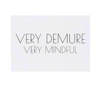 'Demure & Mindful' Temporary Tattoo - Water Resistant, Skin-Safe, Non-Toxic Transfer (TO00077507)