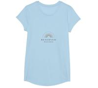 Demure Reserved Radiance | Elegant Sunburst Art T-Shirt, Girls, Baby Blue, Small