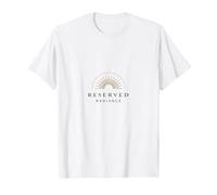 Demure Reserved Radiance | Elegant Sunburst Art T-Shirt, Men, White, S