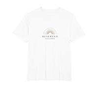 Demure Reserved Radiance | Elegant Sunburst Art T-Shirt, Men's Big and Tall, White, 2X Tall
