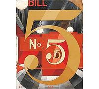 Demuth I Saw Figure 5 Gold Red Abstract Painting Art Print Canvas Premium Wall Decor Poster Mural