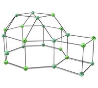 Den Building Kit for Kids 72 Piece - Childrens Fort Building Set with 26 Connector Balls and 46 Poles - Indoor and Outdoor Den Making Kit - Build Your Own Fort, Tunnel, Castle, Secret Base & Playhouse