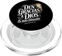 Den Gracias en Todo Tesalonicenses 5:18 Spanish Bible Verse PopSockets PopGrip for MagSafe