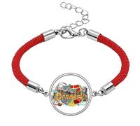 Den Nye Havn Frederiksborg Castle Denmark Lucky Red String Bracelet Rope Bracelet Handmade