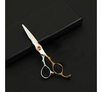 den Ruby Barber Scissors - Professional Hairdresser Shears, Safe and Portable for Salon Use