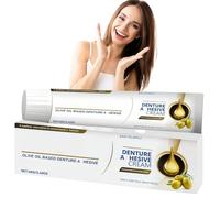 Den/tal Adh/esive,Den/ture Adh/esive Fixative Cream,Thermoplastic Den/ture Adh/esive,Refits and Tightens Loose Upper and Lower Den/tures and Partials,Cushion and Reliner,Flavour Free,Easy to Use
