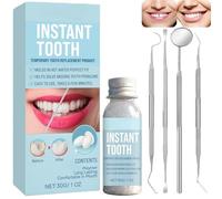 Den/tal Repair Kit,Temporary Tooth Filling Kit,False Teeth for Temporary Tooth Filler,Moldable False Teeth for Fixing,Tooth Filling Repair Kit for Fixing Broken,Teeth Repair & Replacement Kit