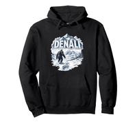 Denali Alaska Bigfoot Sasquatch Summit Team Mountain Hiking Pullover Hoodie