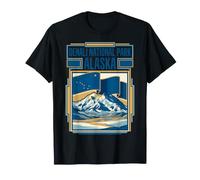 Denali National Park Alaska Mountain Landscape Travel Art T-Shirt