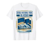 Denali National Park Alaska Mountain Landscape Travel Art Value Graphic T-Shirt