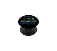 Denali National Park Alaska Mountains Bear Trees Souvenir PopSockets Adhesive PopGrip