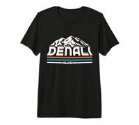 Denali National Park Alaska Mountains Nature Hiking Premium T-Shirt