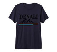 Denali National Park Alaska Mountains Nature Hiking Retro Premium T-Shirt