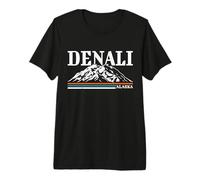 Denali National Park Alaska Mountains Nature Hiking Vintage Premium T-Shirt