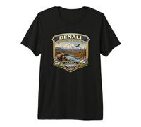Denali National Park Alaska Novelty Graphic Souvenirs Premium T-Shirt
