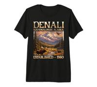 Denali National Park | Alaska | Outdoor Camping Premium T-Shirt