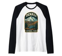 Denali National Park Alaska Raglan Baseball Tee