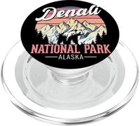 Denali NATIONAL PARK ALASKA Retro Mountain Adventure Art PopSockets PopGrip for MagSafe