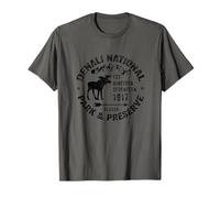 Denali National Park Alaska USA Moose Mountains Hiking T-Shirt