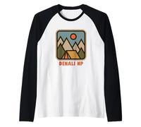 Denali National Park Nature Backpacking Vacation Souvenir Raglan Baseball Tee