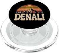 Denali National Park Retro Sunset Vintage 70s Alaska PopSockets PopGrip for MagSafe