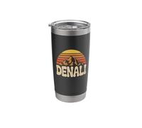 Denali National Park Retro Sunset Vintage 70s Alaska Stainless Steel Insulated Tumbler