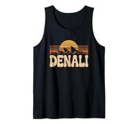 Denali National Park Retro Sunset Vintage 70s Alaska Tank Top