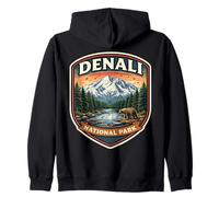 Denali National Park Souvenir Memorabilia Visitor Alaska Zip Hoodie