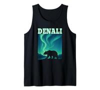 DENALI Northern Lights Bear National Park Alaska Mountains Tank Top