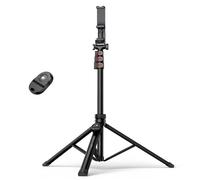 Denash 1.6M Phone Tripod Stand, Aluminum Alloy Extendable Arm with Cold Shoe Slot for Smartphones Action Cameras LED Panels Live Streaming Vlogging